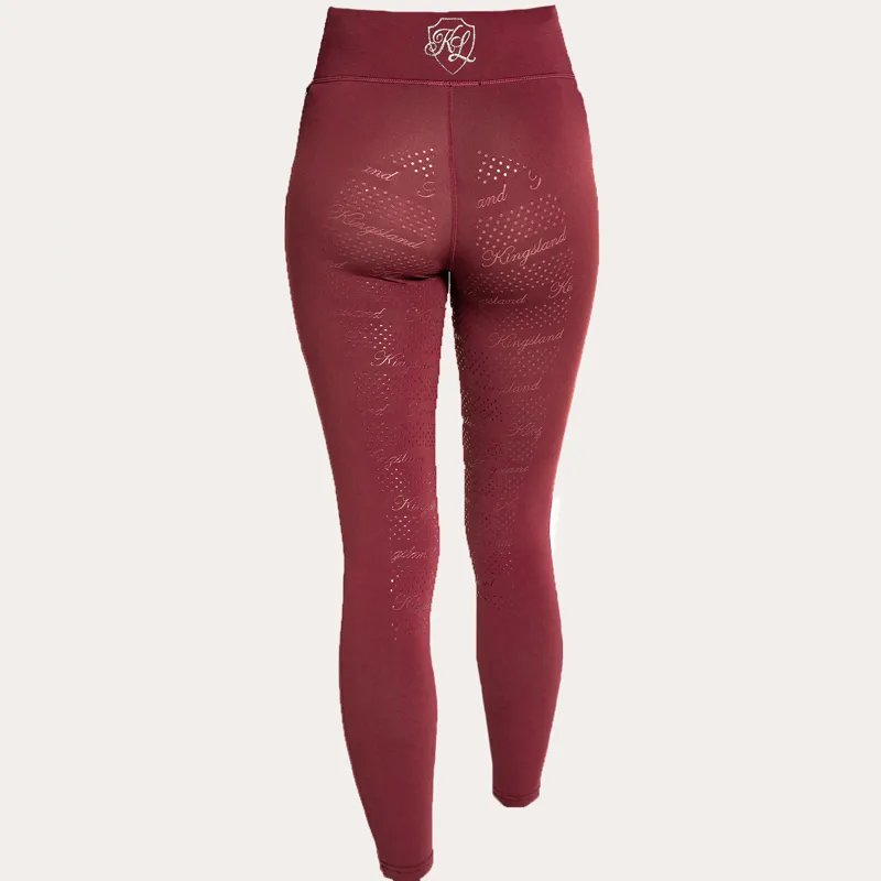 Kingsland KLKatinka W F-Tec2 F-Grip Tights - Red Port Royal-2